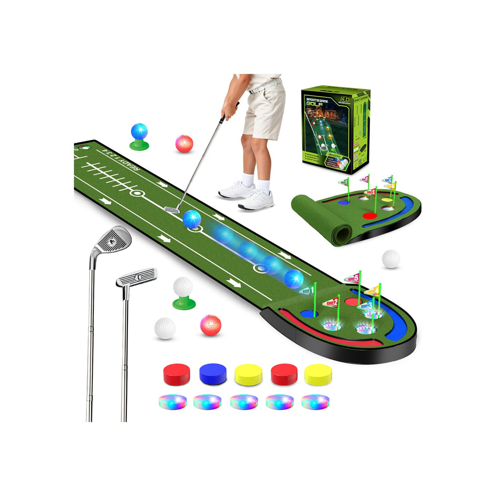 VATOS base plates and mat setup for a stable putting surface