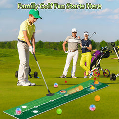 VATOS glow cups provide a clear target for accurate putts.