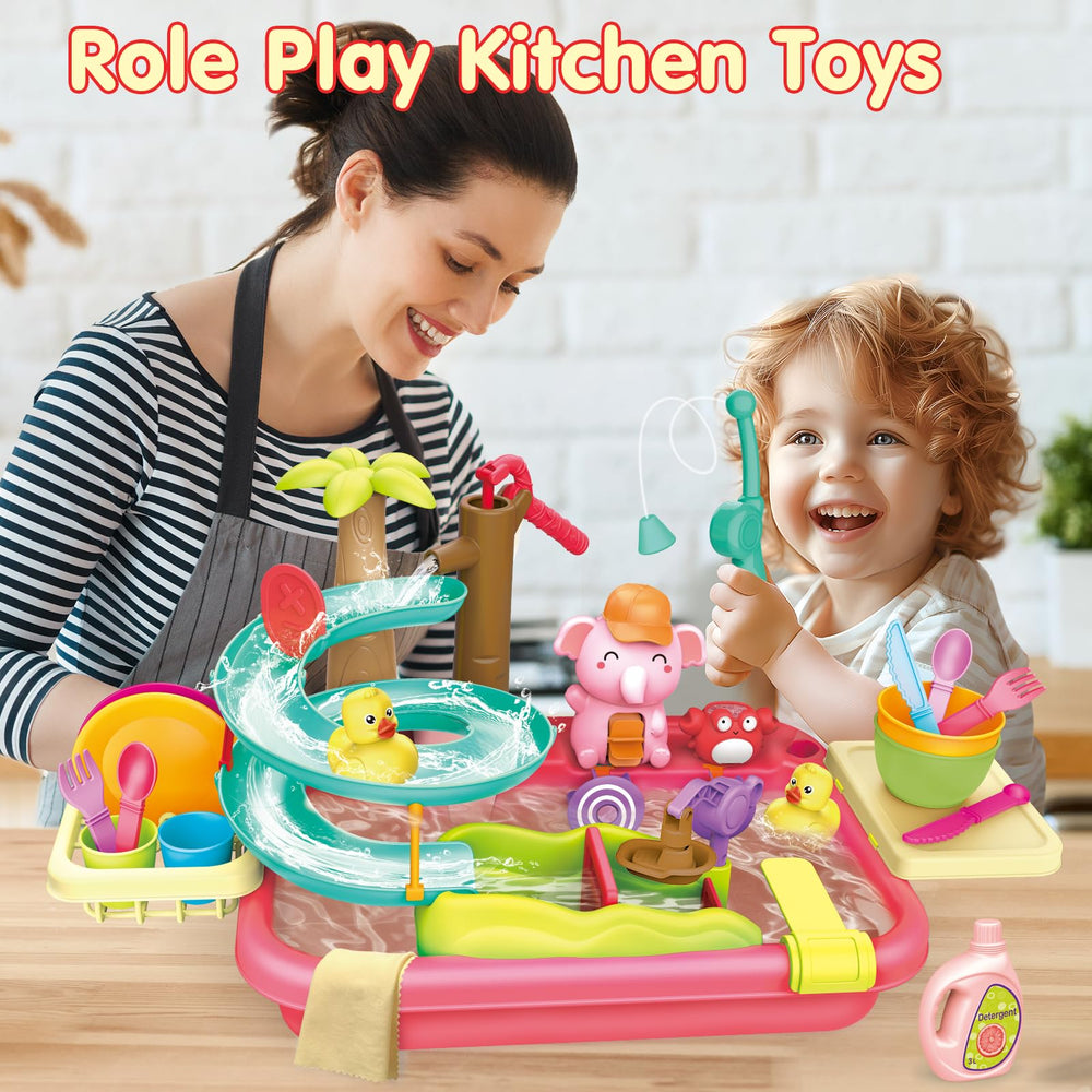 VATOS kitchen sink toy enables realistic dishwashing role-play at home