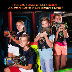 Vatos laser tag vests with LED indicators for clear score tracking