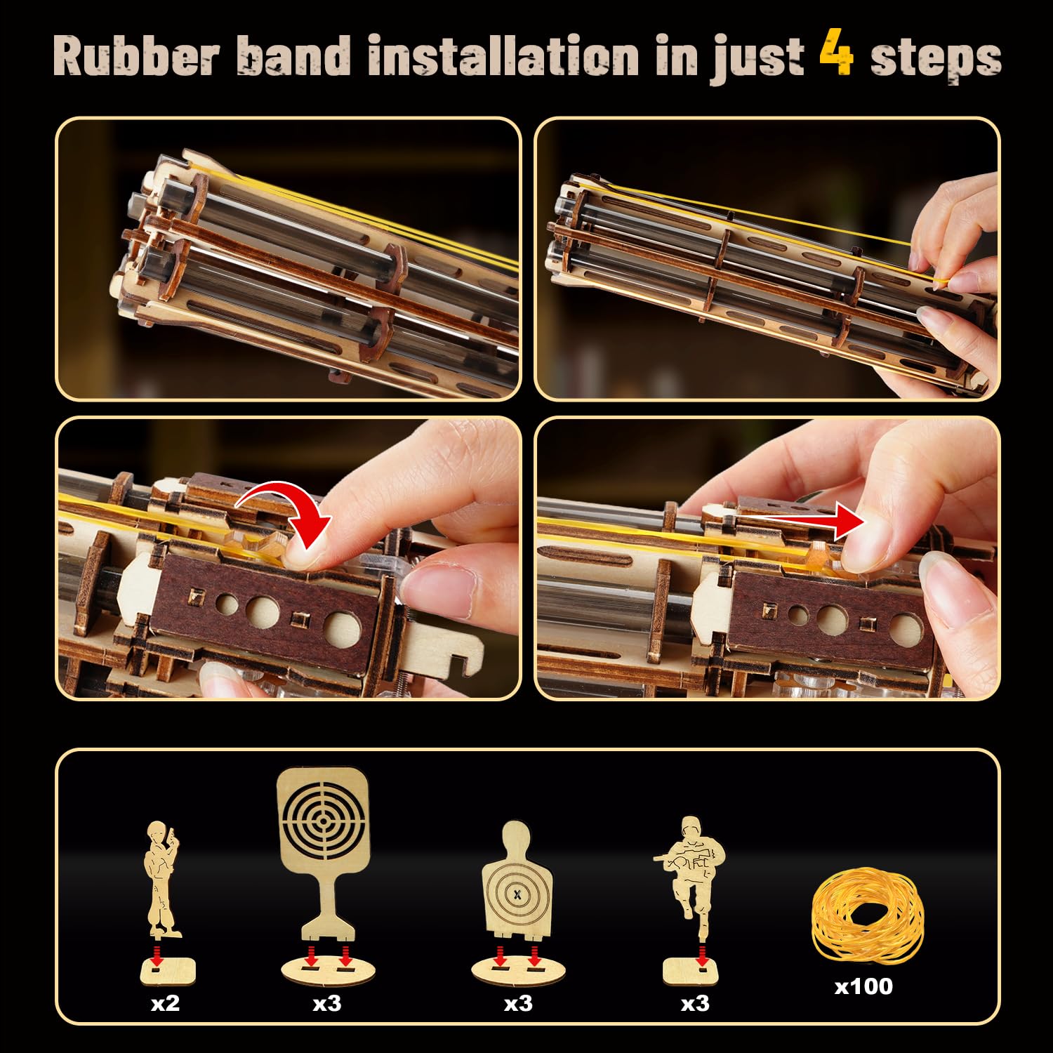 VATOS puzzle kit tools included to simplify the build process.