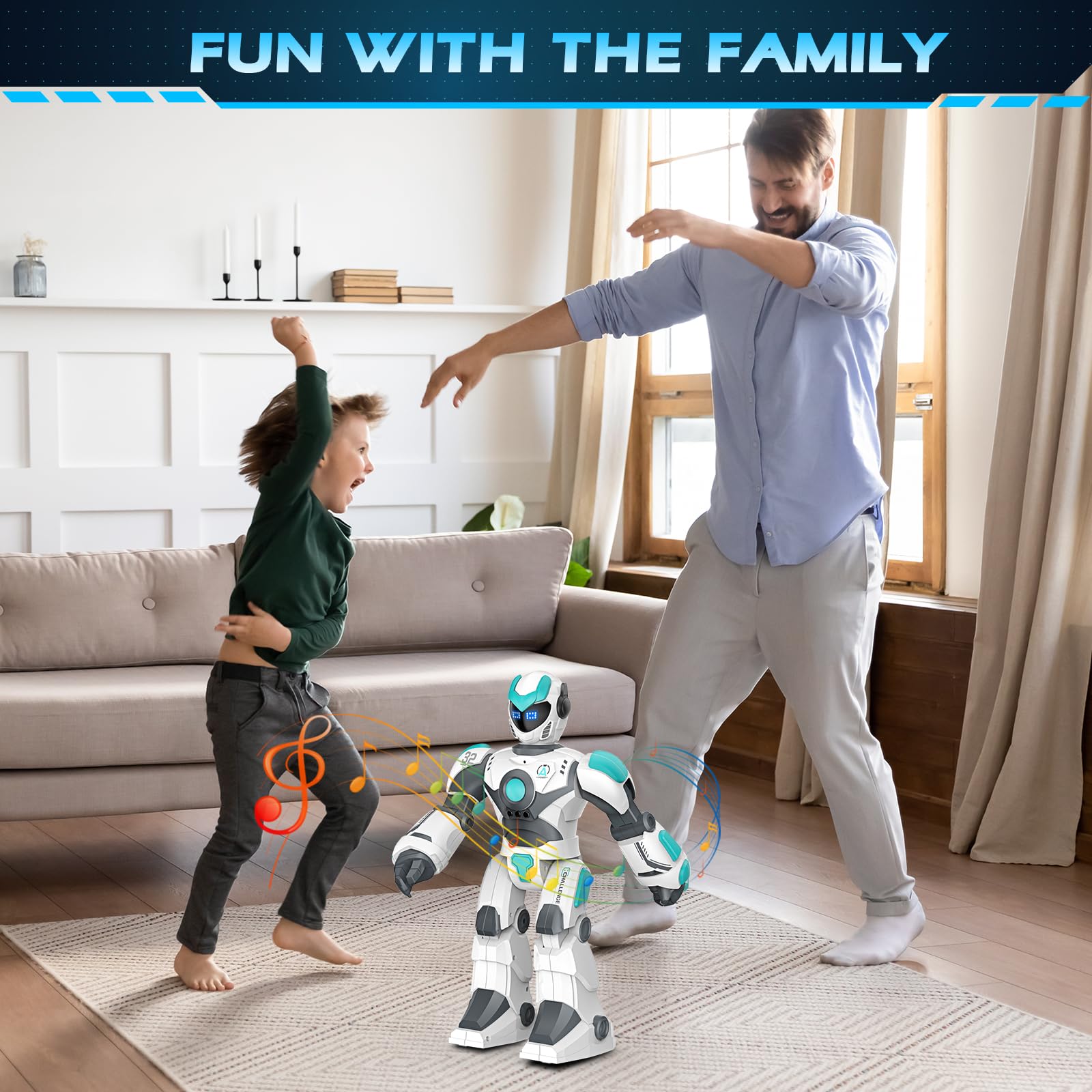 VATOS serves as a friendly playmate promoting family bonding.