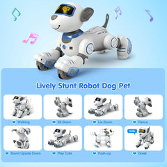 VATOS robot dog chin touch action triggering responsive sounds