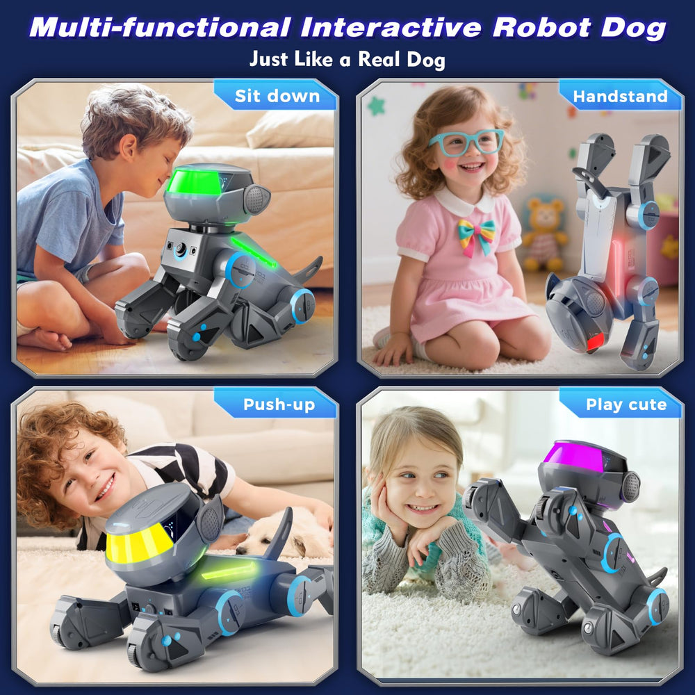 VATOS robot dog performing dance mode to music.
