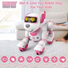 VATOS robot dog toy programmable commands teach sequencing through play.