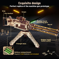 VATOS rotating-barrel mechanism demonstrates smooth gear action during construction.