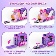 VATOS six-mini-cars storage helps tidy up after busy racing adventures.