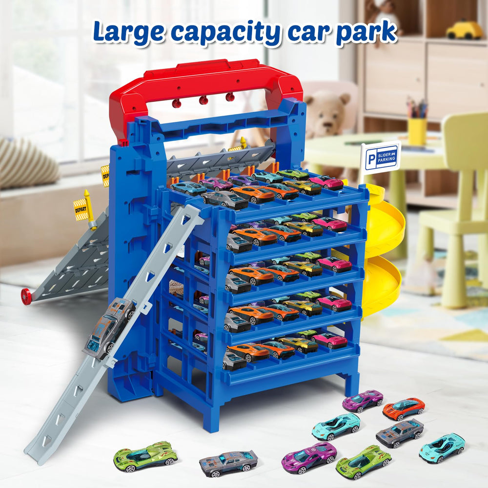 VATOS 10-car gift set with bright colors for diverse play scenarios