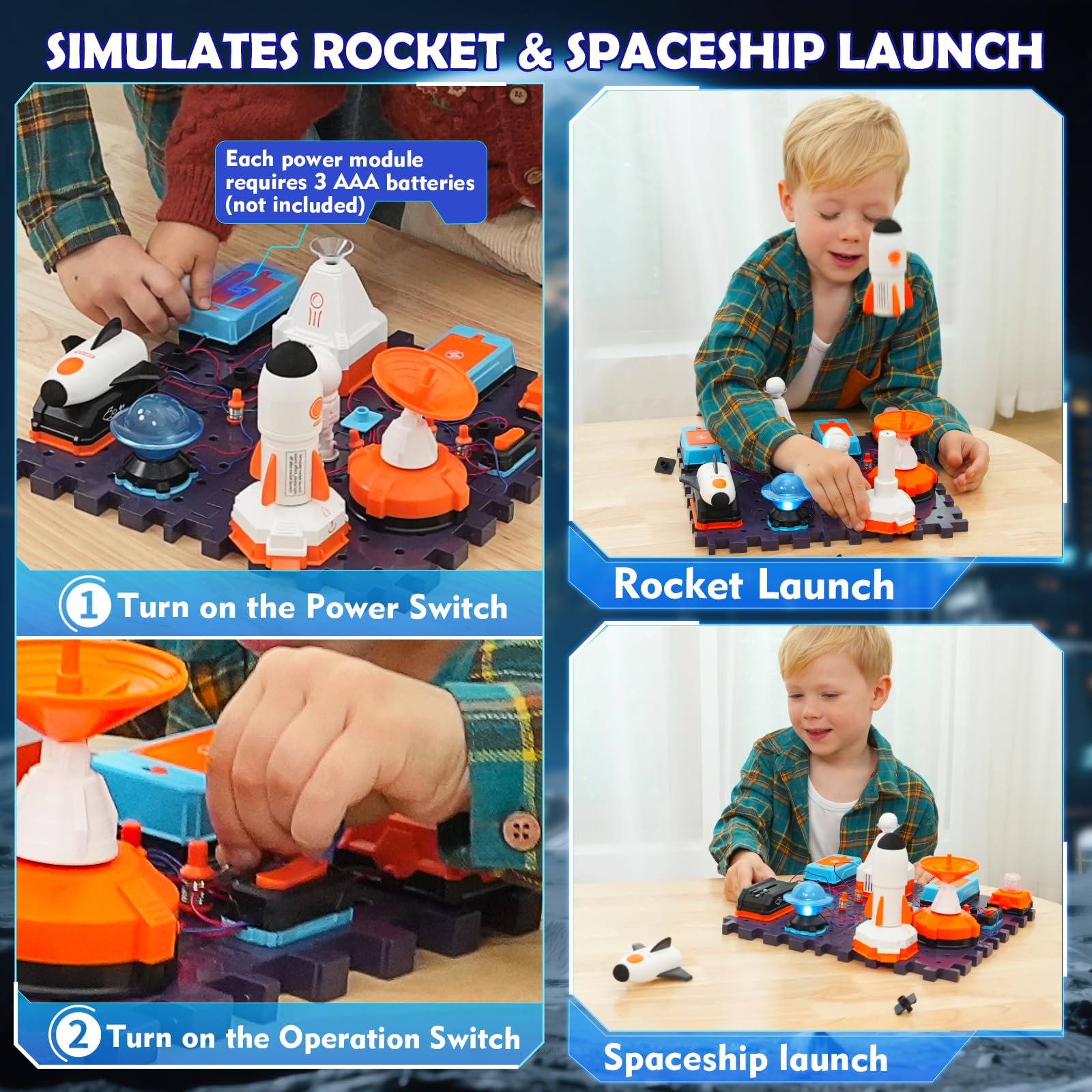 VATOS Space Science Circuit Kit light-up astronaut and planets illuminate learning adventures.