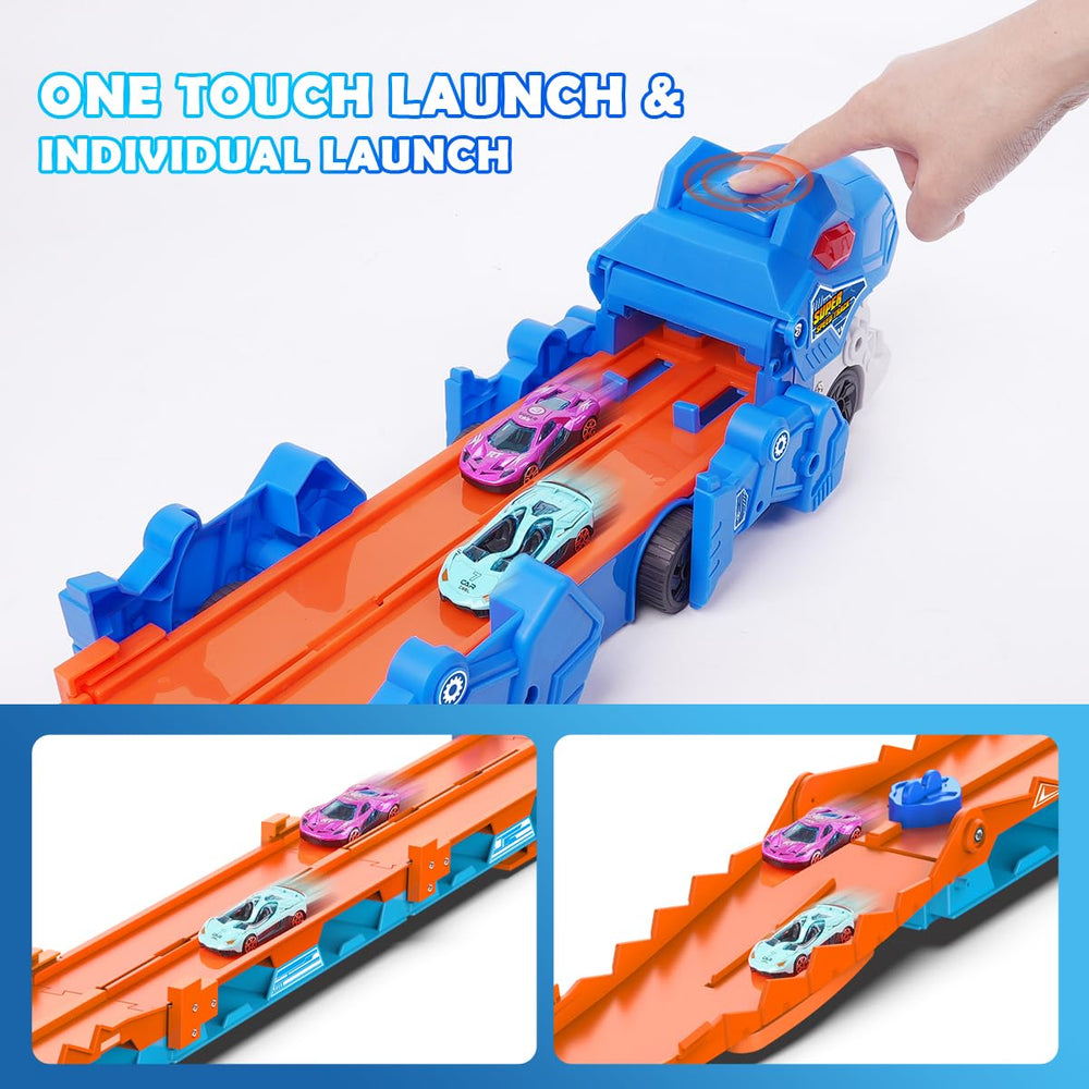 VATOS track launch button enables one touch car launches.