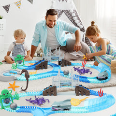 VATOS Track Toys Y-junction piece supports custom routes and varied challenges