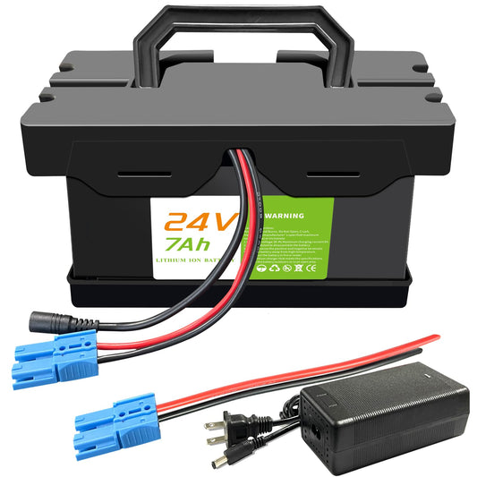 VATOSO 24V lithium battery for ride-on cars, compact and easy to install.