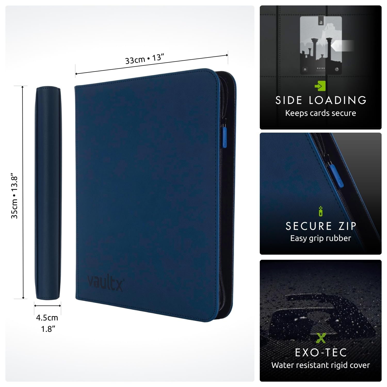 Vault X 20 double-sided pages showcase high-capacity organization for your growing card collection.