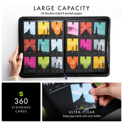 Vault X binder designed to hold 360 cards across 20 pages