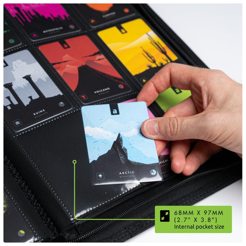 Vault X archival-safe materials protect cards from dust and moisture