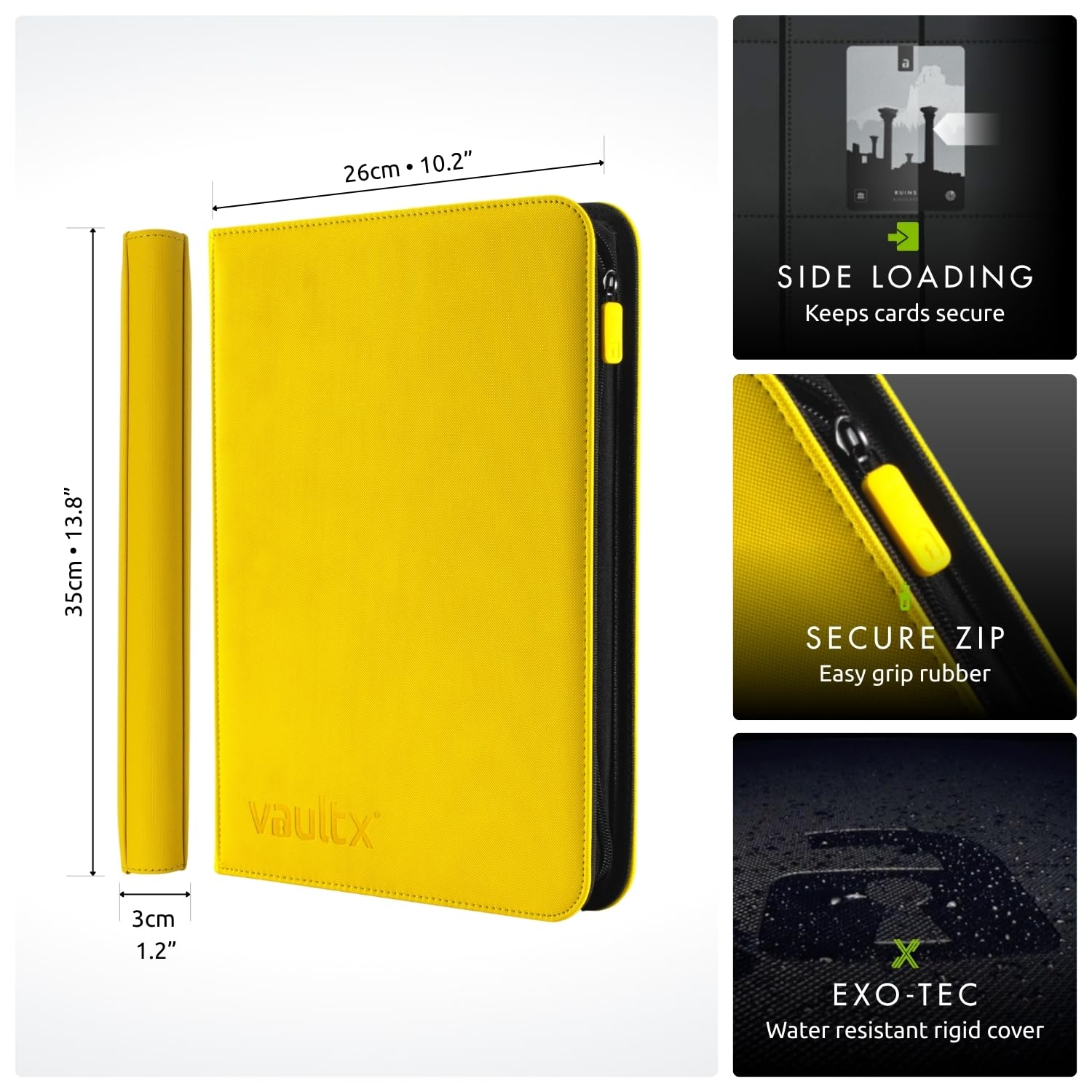 Vault X 9-pocket page layout highlights high-capacity storage