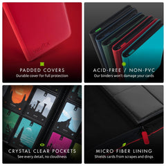 Vault X archival-safe interior protects cards from dust and moisture.