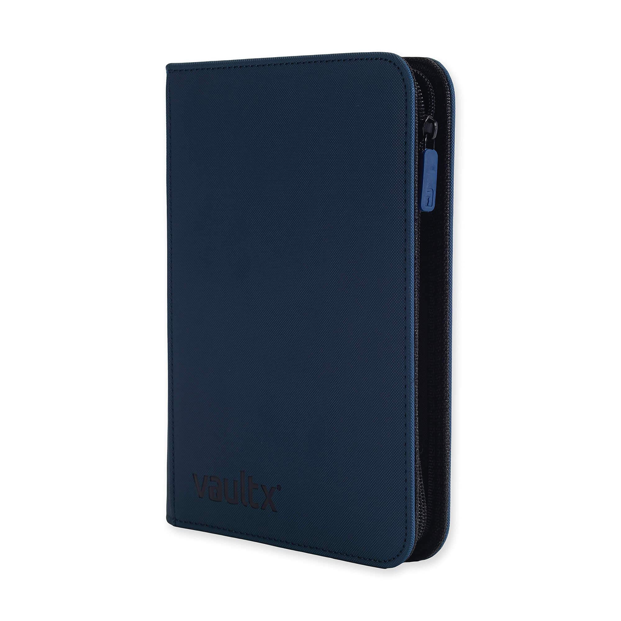 Vault X blue zipper closure keeps contents secure during transport.