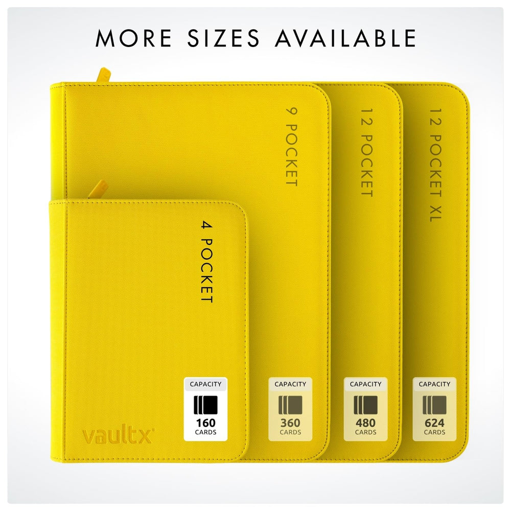 Vault X standard pockets accommodate sleeved or unsleeved cards