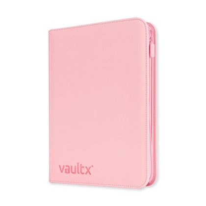Vault X 9 Pocket Zip Binder – Exo-Tec Premium Card Binder, 360 Cards, Pink