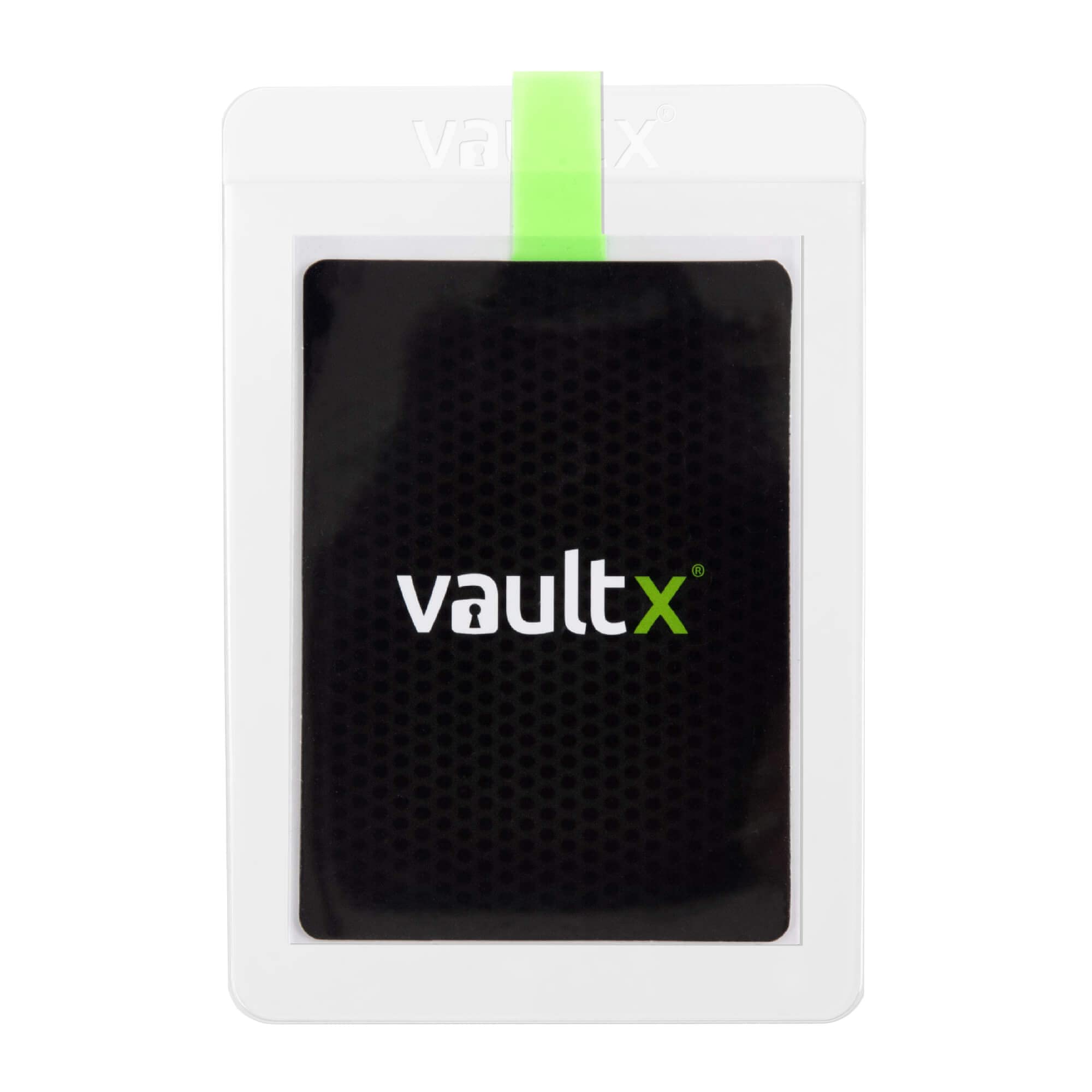 Vault X half-inch lip aids smooth insertion and removal.