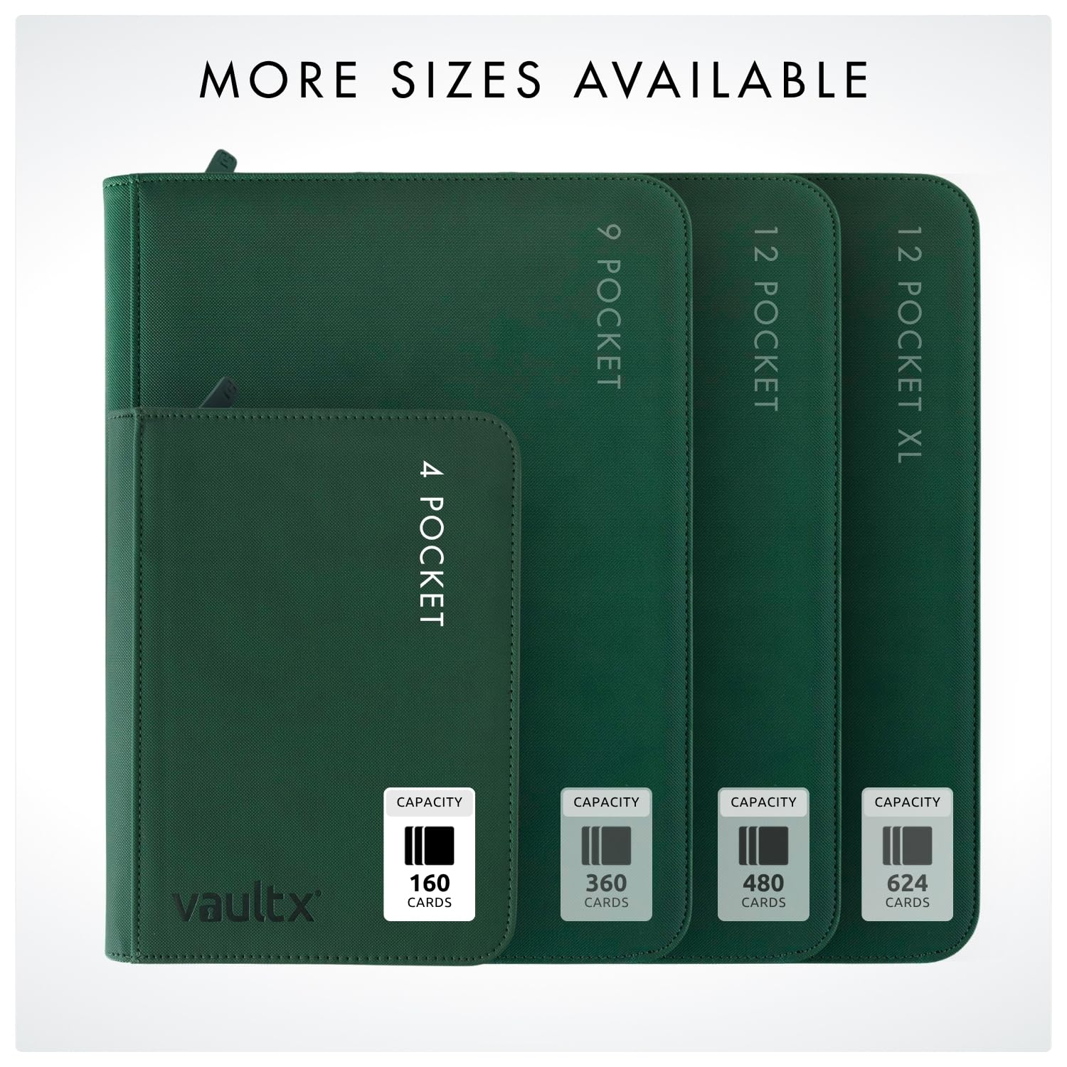 Lightweight Vault X binder ideal for travel to events and tournaments.