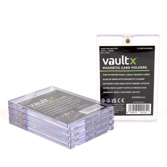 Vault X magnetic card holder with open hinge showing easy access.