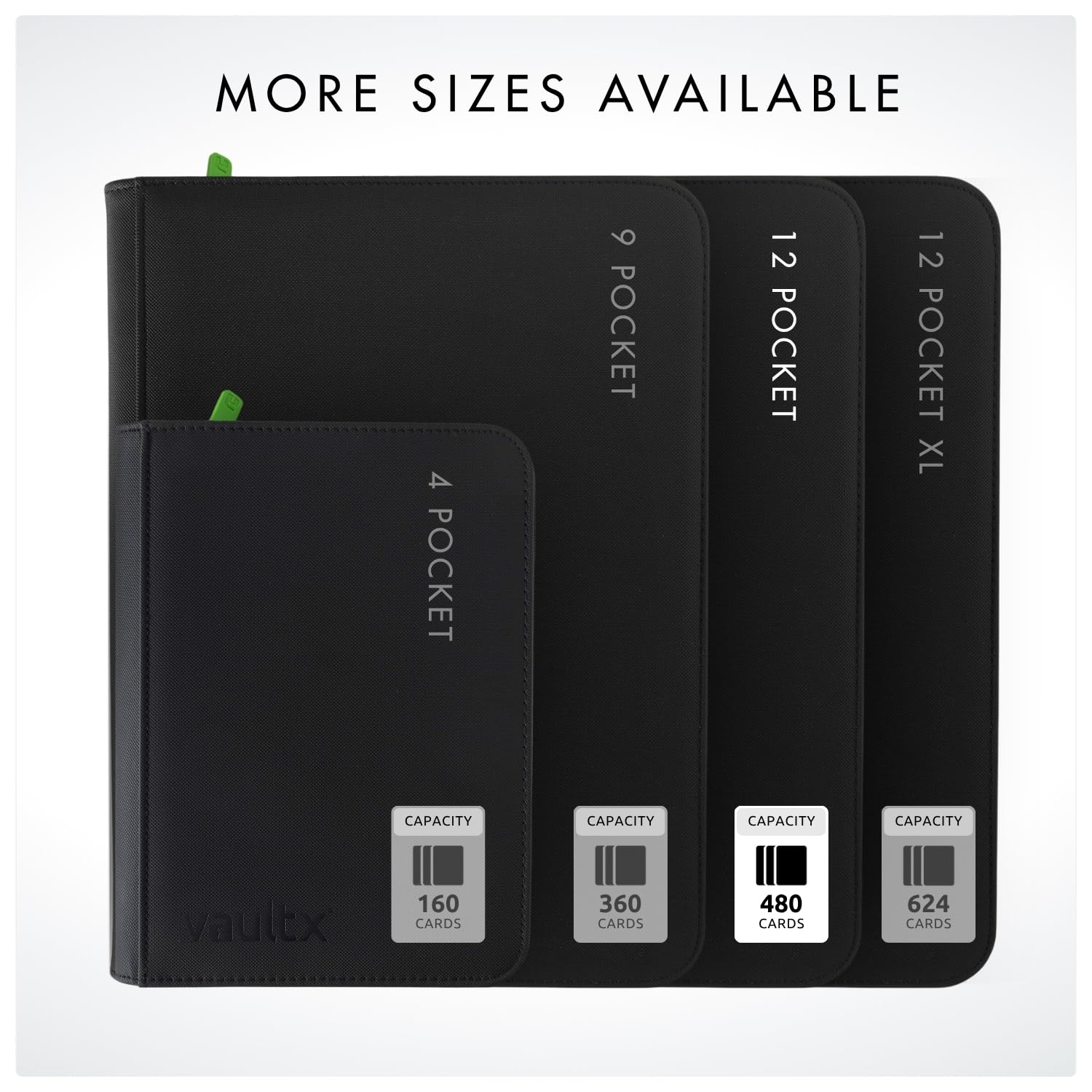 Vault X portable binder in hand for easy transport of cards