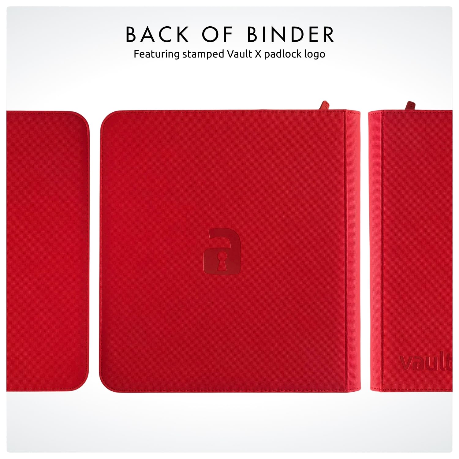 Vault X size specs with 33cm x 35cm frame and sleeve compatibility.