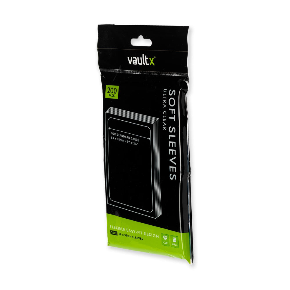 Vault X sleeve with card being inserted demonstrating fast pack-to-sleeve protection