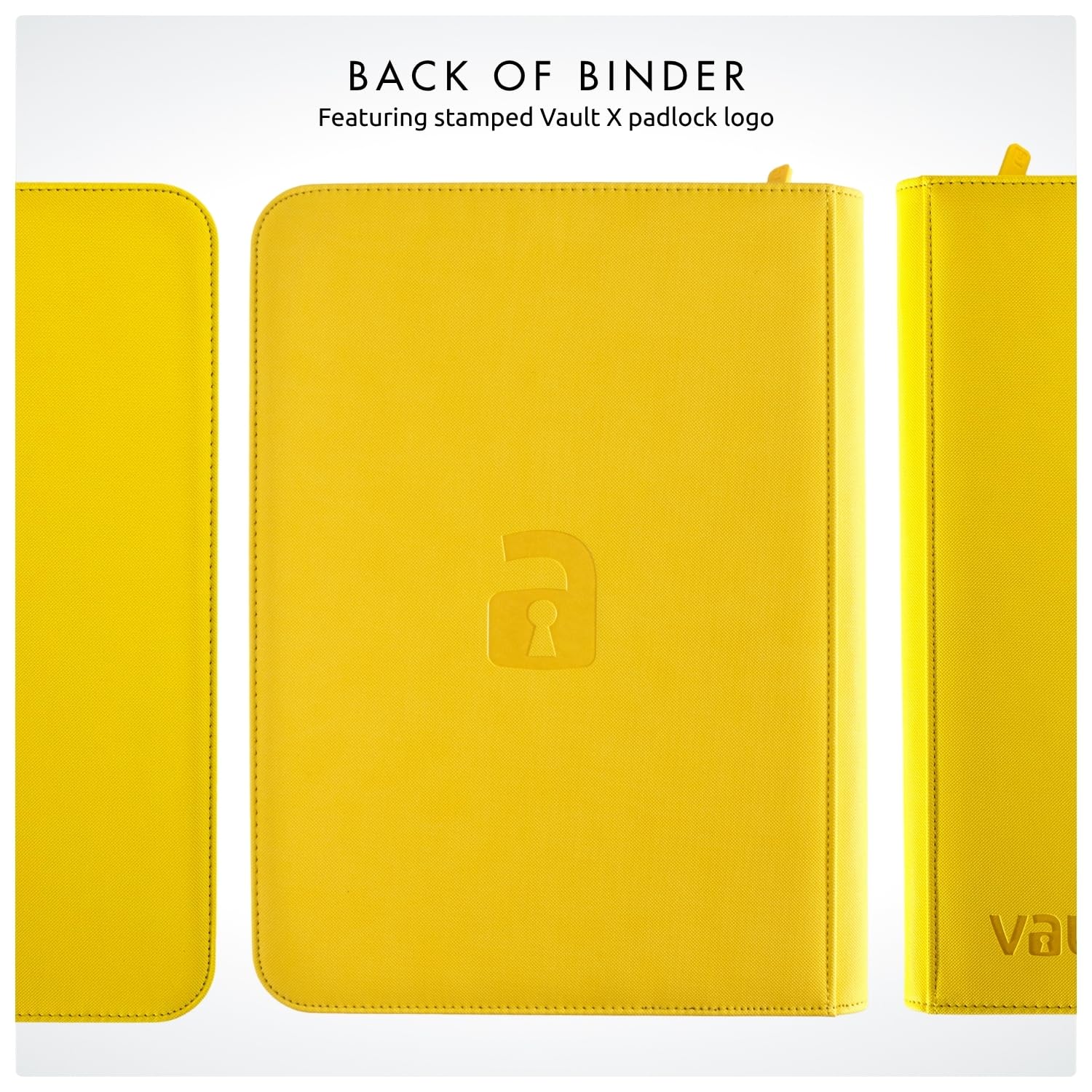Vault X yellow binder ideal for collectors and players