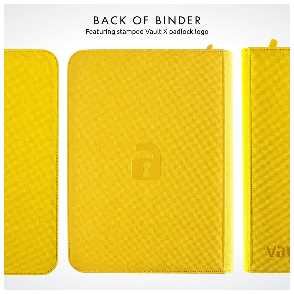 Vault X yellow binder ideal for collectors and players