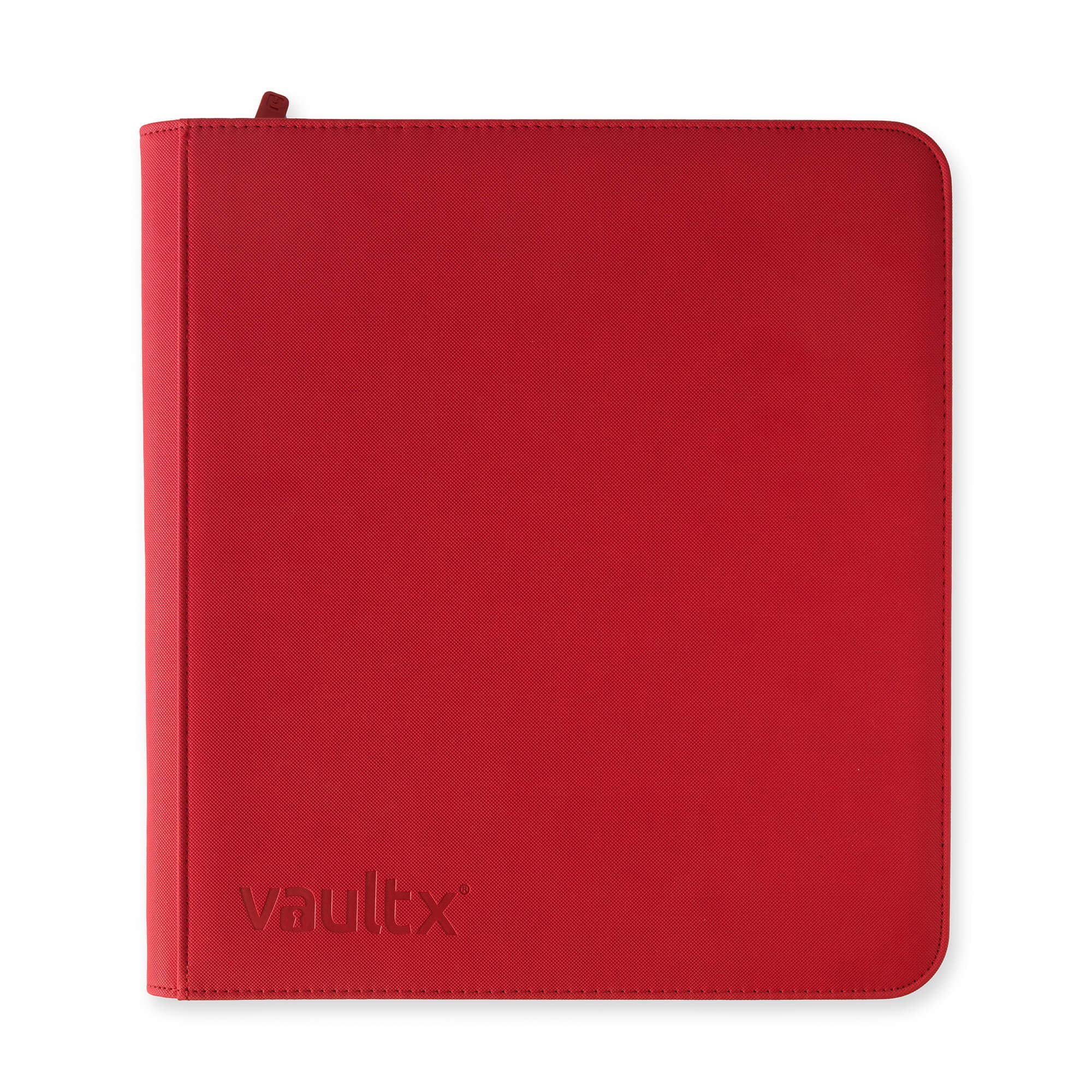 Vault X Zip Binder open with 26 pages for high capacity storage.