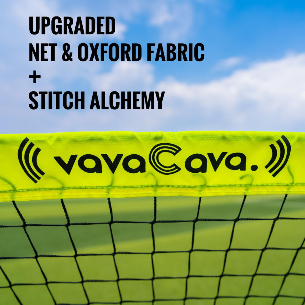 VavaCava complete outdoor soccer set ready for backyard, park, or beach.