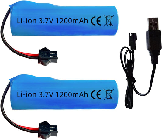 VBILUM 1200mAh 3.7V battery front view for extended RC playtime