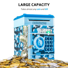 Durable ABS material close-up on Vcertcpl piggy bank
