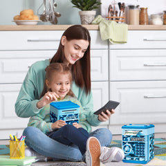 Bright camouflage finish makes Vcertcpl piggy bank a gift