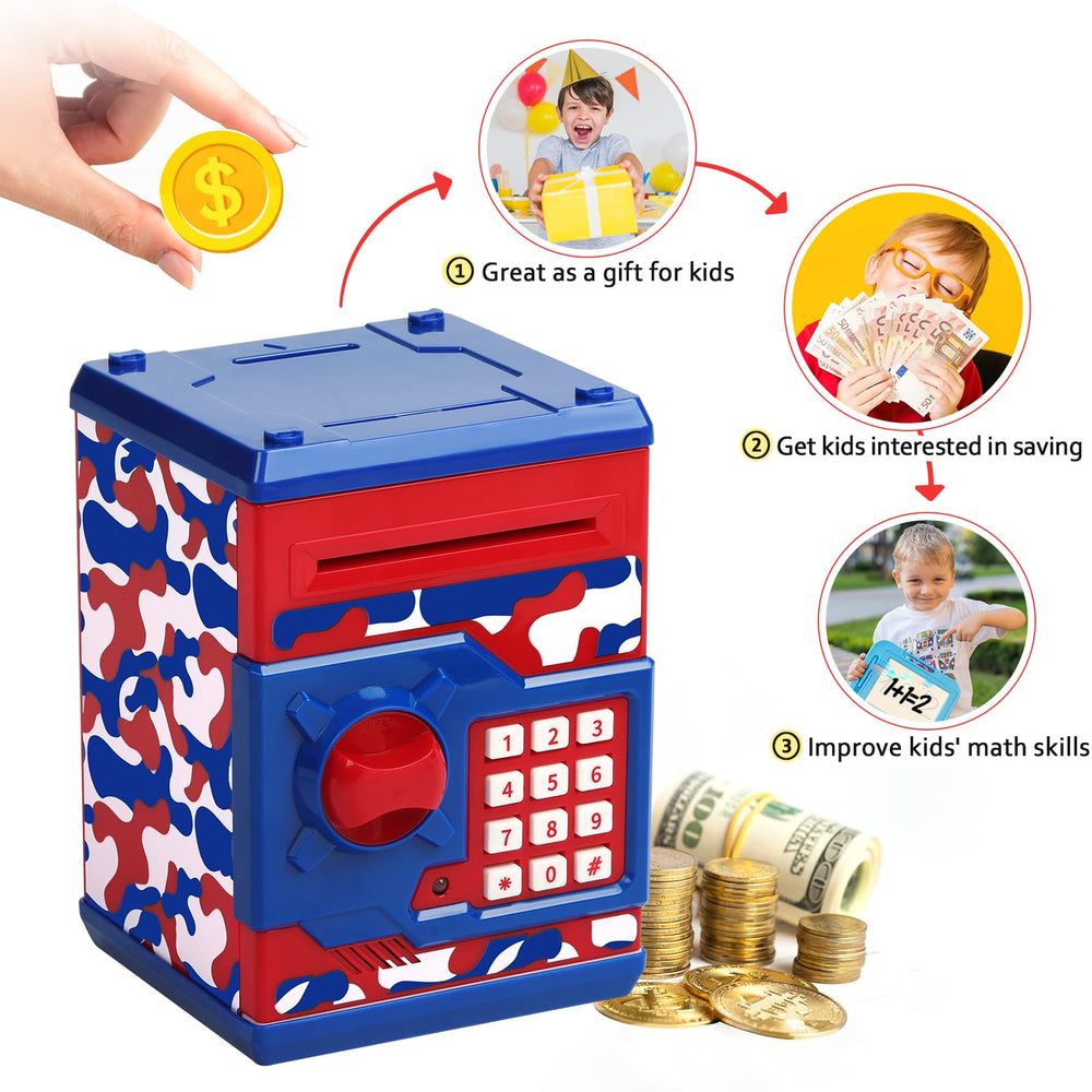 Vcertcpl camouflage gift-pack presentation of the piggy bank.