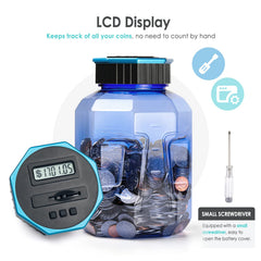 Vcertcpl battery-powered counter jar for easy, portable use.