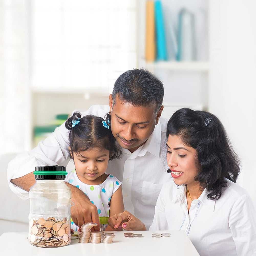 Vcertcpl coin-counting bank with LCD display for quick savings tracking.