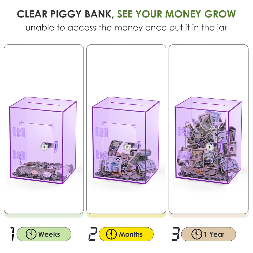 Vcertcpl gift-ready piggy bank suitable for all ages.