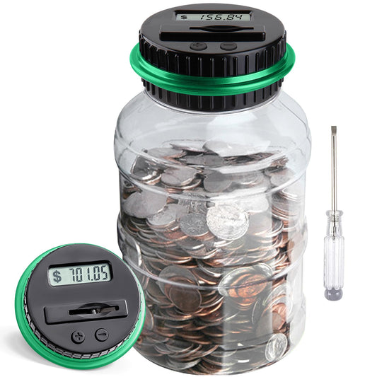 Vcertcpl large piggy bank with 18-liter capacity for bulk savings.