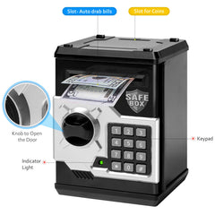 Vcertcpl piggy bank coin slot stores coins and small items safely
