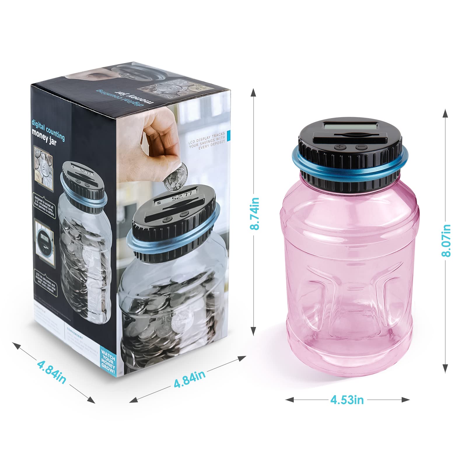 Vcertcpl pink piggy bank gift-friendly design for family savings