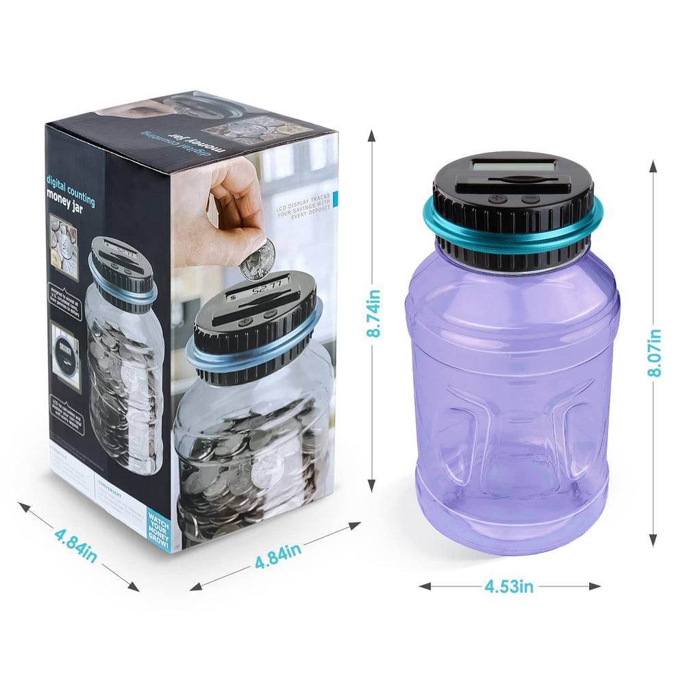 Vcertcpl purple piggy bank design on countertop
