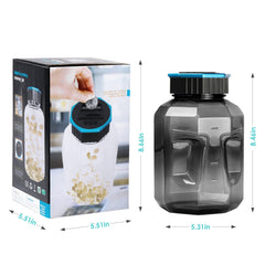 Vcertcpl X-Large Piggy Bank sturdy PET construction endures daily use.