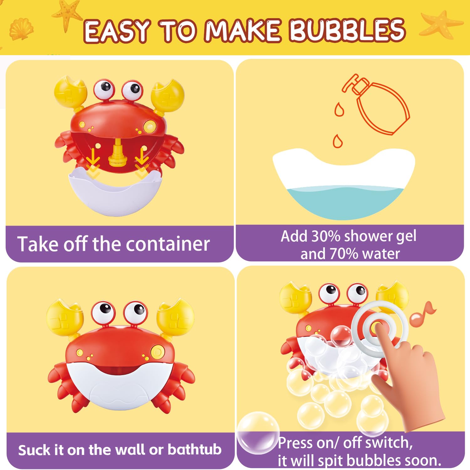 VConejo bath toy offers 12 songs to entertain during bath time