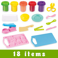 VConejo Color Dough Set noodle maker shapes ten noodle varieties for creative meals.