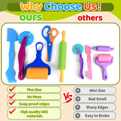 VConejo rolling pins help kids roll dough evenly for consistent shapes