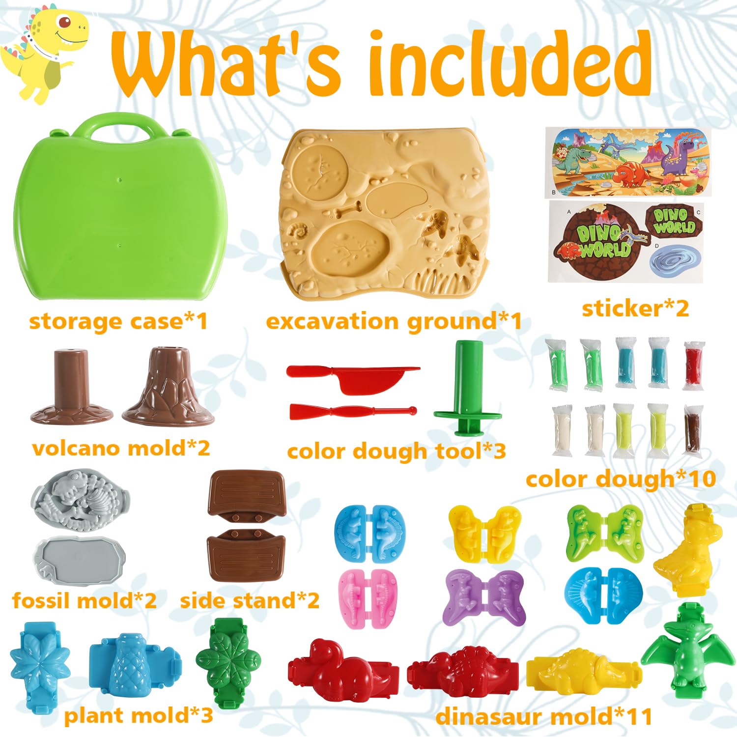 VConejo volcano excavation tools enabling hands-on dough activities and volcanic imagination.